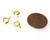 20 - GP Spring Ring Clasps w/ 5mm Jump Rings 20 - GP Spring Ring Clasps w/ 5mm Jump Rings
