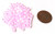 0.5oz Miyuki 4mm Square Beads - Clear Pink