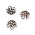 Antique Copper 4xCurly 5-Leaf Bead Caps