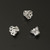 50 Silver-Plated 5x6mm Bead Caps - Small Fluted