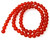 6mm Round Semiprecious Gemstone Beads - Red Carnelian