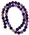 8mm Round Semiprecious Gemstone Beads - Purple Striped Agate