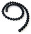 1 Dozen 8mm Round Semiprecious Gemstone Beads - Black Onyx