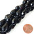 1 Dozen 15x10mm Glass Crystal Teardrops - Black