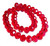 Ruby Red AB 12x9mm Glass Crystal Rondelle Beads