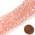 1 Dozen 8mm Glass Crystal Rounds - Pink