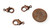5 Antique Copper-Plated 15x8mm Lobster Clasps