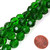 1 Dozen Emerald Fire-Polished 12mm Glass Crystal Rounds