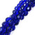 Cobalt Fire-Polished 12mm Glass Crystal Rounds