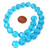 1 Dozen Aqua Fire-Polished 12mm Glass Crystal Rounds