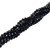 4mm Glass Crystal Rounds - Black