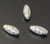 Silver-Plated 8x17mm Scroll-Work Metal Beads