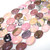 2 Rhodonite 18x25mm Puff Oval Semiprecious Gemstone Beads