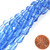 1 Strand of 11x7mm Glass Crystal Teardrops - Lt Sapphire