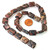6 - 12x16mm Puff Rectangle Semiprecious Gemstone Beads - Leopardskin Jasper
