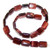 12x16mm Puff Rectangle Semiprecious Gemstone Beads - Red Tiger Eye