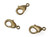 20 - 12x6mm Antique Bronze Lobster Clasps