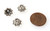25 Antique SP - 6x10mm Decorative Bead Caps
