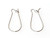 Antique Silver-Plated 24x11mm Closed Loop Earrings Antique Silver-Plated 24x11mm Closed Loop Earrings