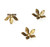 50 Antique Bronze 4x14mm 5-Leaf Bead Caps 50 Antique Bronze 4x14mm 5-Leaf Bead Caps