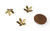 50 Antique Bronze 4x14mm 5-Leaf Bead Caps 50 Antique Bronze 4x14mm 5-Leaf Bead Caps