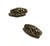 Antique Bronze 8x17mm Flower Metal Beads
