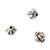Antique Silver-Plated 8mm Decorative Bicone Metal Beads Antique Silver-Plated 8mm Decorative Bicone Metal Beads