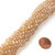1 Dozen Lt Gold AB 6x4mm Glass Crystal Rondelles