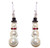 Earrings Beaded Jewelry Making Kit - Snowman