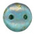 Beads - 2-Hole Lentil - 6mm - Copper Picasso Turquoise Beads - 2-Hole Lentil - 6mm - Copper Picasso Turquoise
