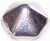 Pyramid Hex 2-Hole 12mm Beads - Crystal Labrador