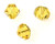 Swarovski Brand 6mm Bicones - Lt Topaz Swarovski Brand 6mm Bicones - Lt Topaz