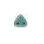 6mm Triangle 2-Hole Beads - Copper Picasso Turquoise