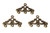 10 Antique Bronze 16x24mm Ornate 3-Loop Connectors 10 Antique Bronze 16x24mm Ornate 3-Loop Connectors