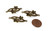 5 Antique Bronze 18x37mm Double Flower Connectors 5 Antique Bronze 18x37mm Double Flower Connectors