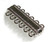 Antique Silver-Plated 33x14mm Super Strong 6-Strand Magnetic Clasp Antique Silver-Plated 33x14mm Super Strong 6-Strand Magnetic Clasp
