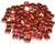 Czech Glass 2-Hole 6mm Tile Beads - Copper