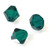 Swarovski 8mm Bicones - Emerald