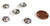 25 Antique Silver-Plated 4x12mm 5-Heart Bead Caps 25 Antique Silver-Plated 4x12mm 5-Heart Bead Caps