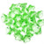 Czech Glass 8x13mm 5-Petal Trumpet Flower Beads - Peridot