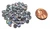 25 Czech Pip Beads - Crystal Silver Rainbow