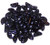 Czech Glass 2-Hole 8x4mm Half Moon Beads - Jet