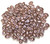 MiniDuo Czech Glass Beads - Pastel Light Brown