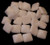 Czech Glass 12mm Pyramid Beads - White