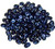 Superduo Beads - Metallic Suede Dark Blue
