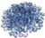 MiniDuo Czech Glass Beads - Transparent Blue Luster