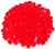 MiniDuo Czech Glass Beads - Opaque Coral Red