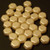 Czech Glass 6mm Honeycomb Hex 2-Hole Beads - Pastel Cream
