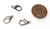 10 Antique Silver-Plated Lobster Clasps - 15x8mm