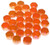 Czech Glass 6mm Honeycomb Hex 2-Hole Beads - Chalk Apricot